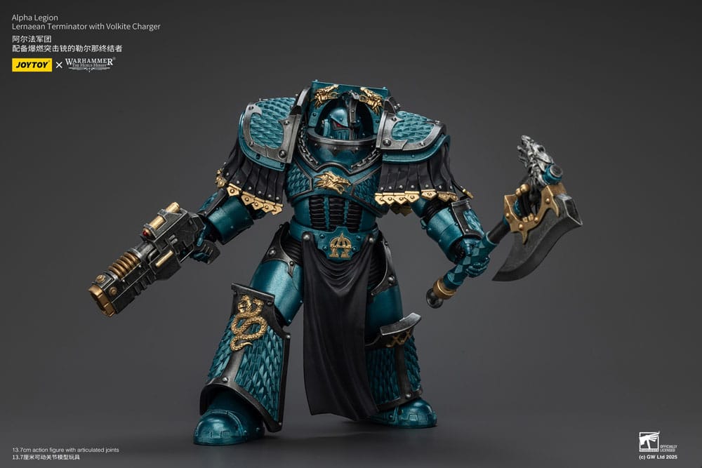Warhammer The Horus Heresy Action Figure Alpha Legion Lernaean Terminator with Volkite Charger 20 cm