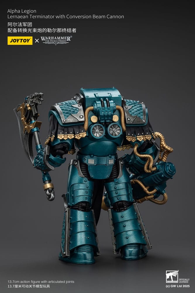 Warhammer The Horus Heresy Action Figure Alpha Legion Lernaean Terminator with Conversion Beam Cannon 20 cm
