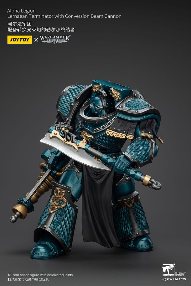 Warhammer The Horus Heresy Action Figure Alpha Legion Lernaean Terminator with Conversion Beam Cannon 20 cm