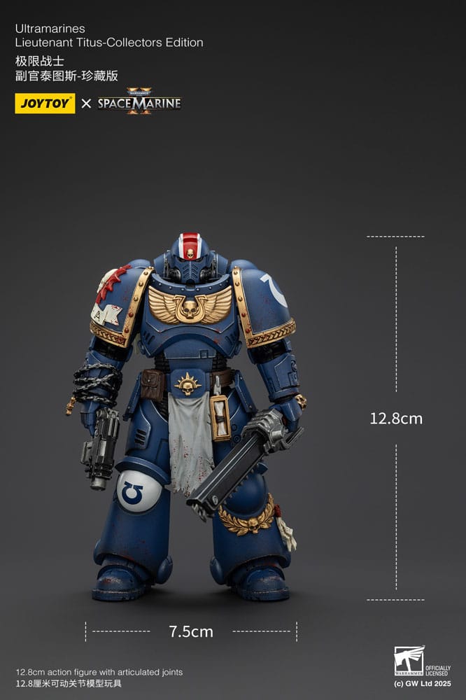 Warhammer 40,000: Space Marine 2 Action Figure Ultramarines Lieutenant Titus Collectors Edition 13 cm