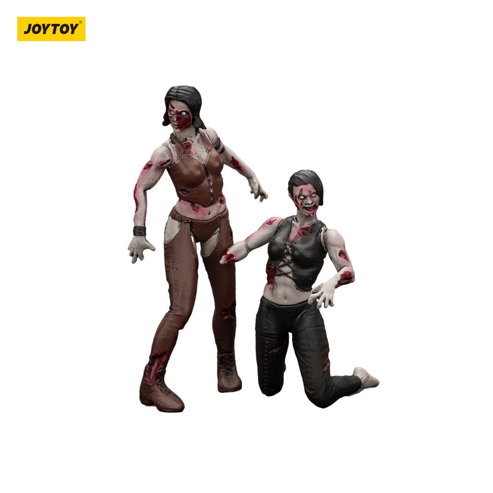 Zombie Dark Source Action Figures 2-Pack Female wrestlers 8 cm