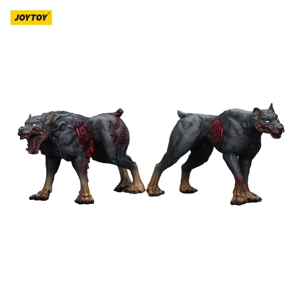 Zombie Dark Source Action Figures 2-Pack Police Dogs 8 cm