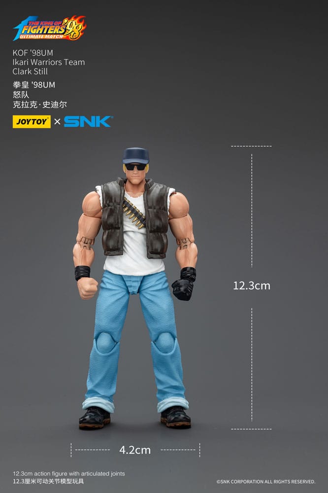 The King Of Fighters '98 Action Figure Hero Team Clark Still 12 cm