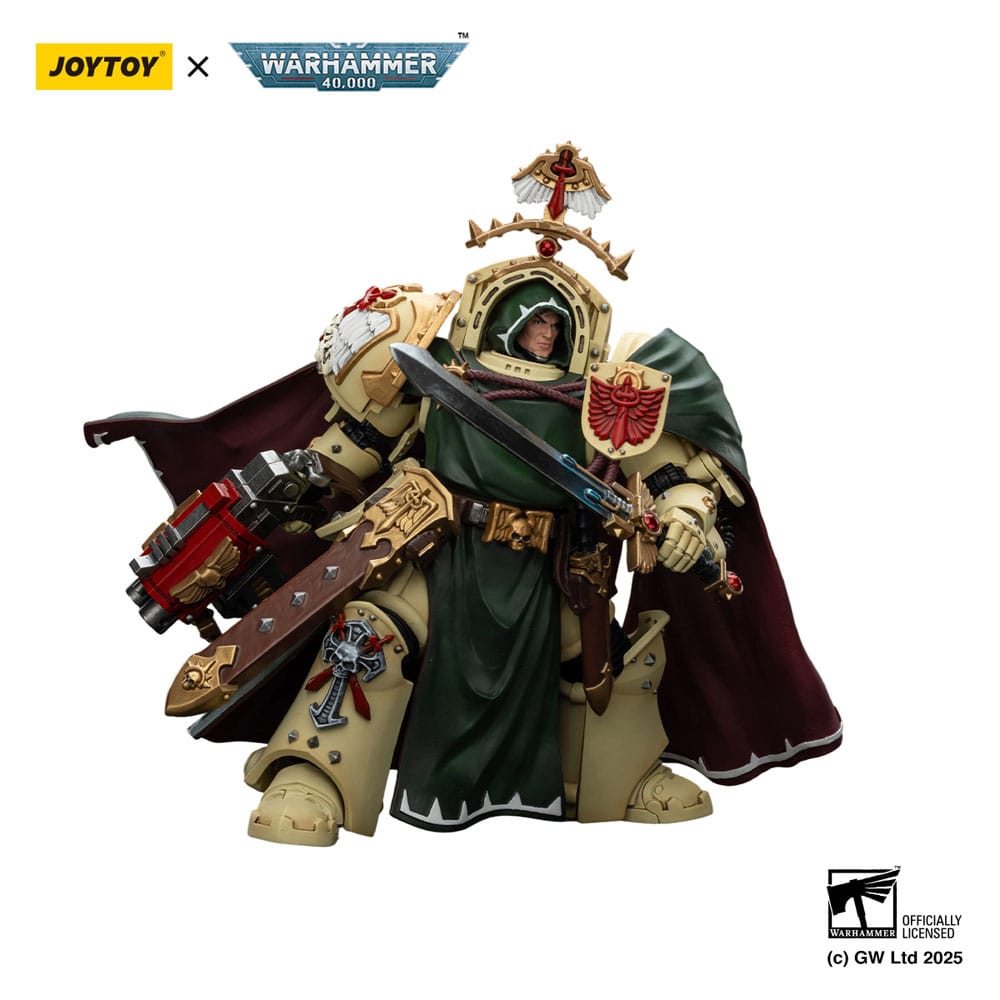 Warhammer 40,000: Dark Angels Action Figure Belial Grand Master of The Deathwing With the Sword of Silence and Storm Bolter 14 cm