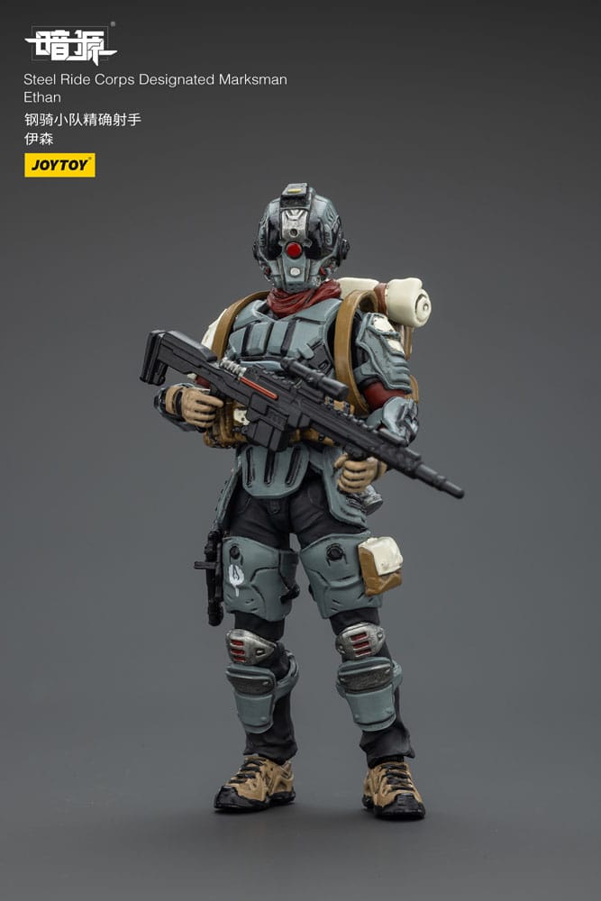 Steel Ride Corps Dark Source Action Figur Designated Marksman Ethan 7 cm