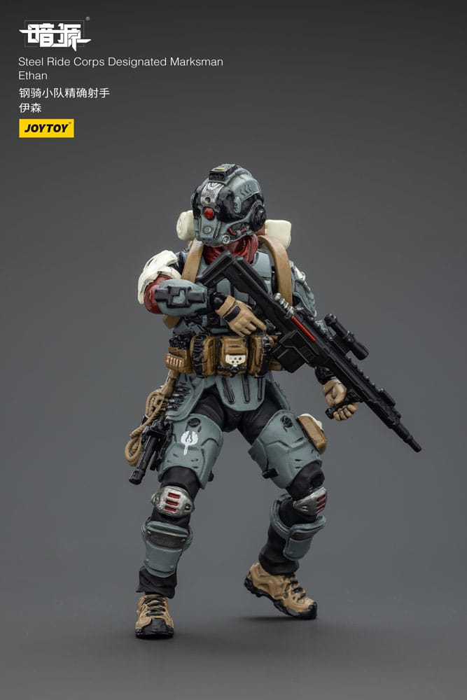 Steel Ride Corps Dark Source Action Figur Designated Marksman Ethan 7 cm