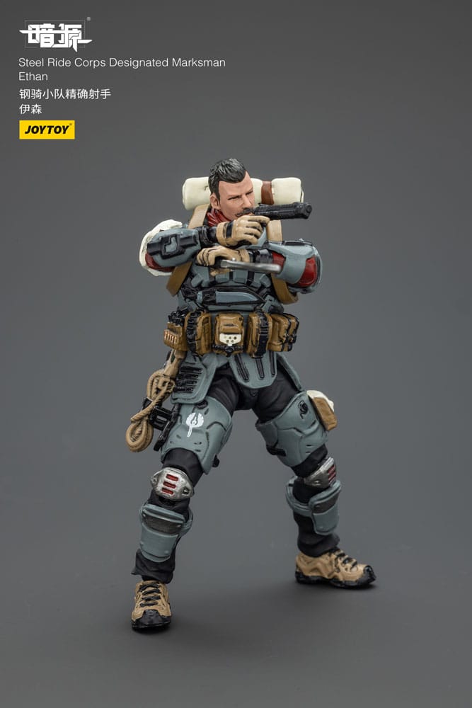 Steel Ride Corps Dark Source Action Figur Designated Marksman Ethan 7 cm