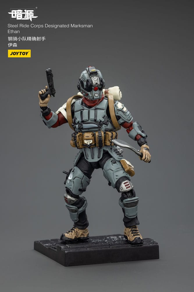 Steel Ride Corps Dark Source Action Figur Designated Marksman Ethan 7 cm
