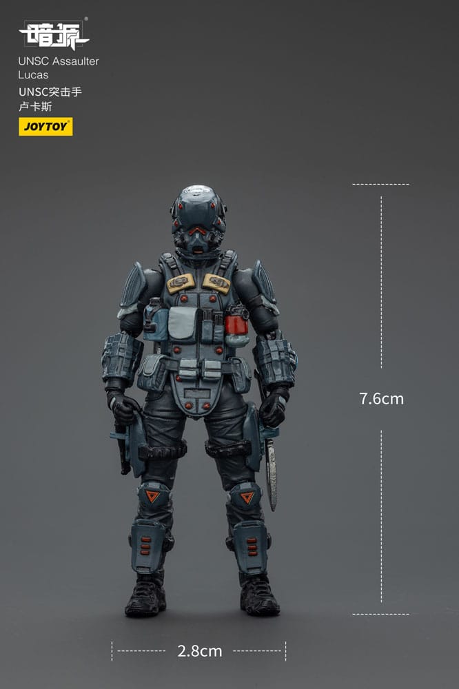 UNSC Dark Source Action Figure Assaulter Lucas 7 cm