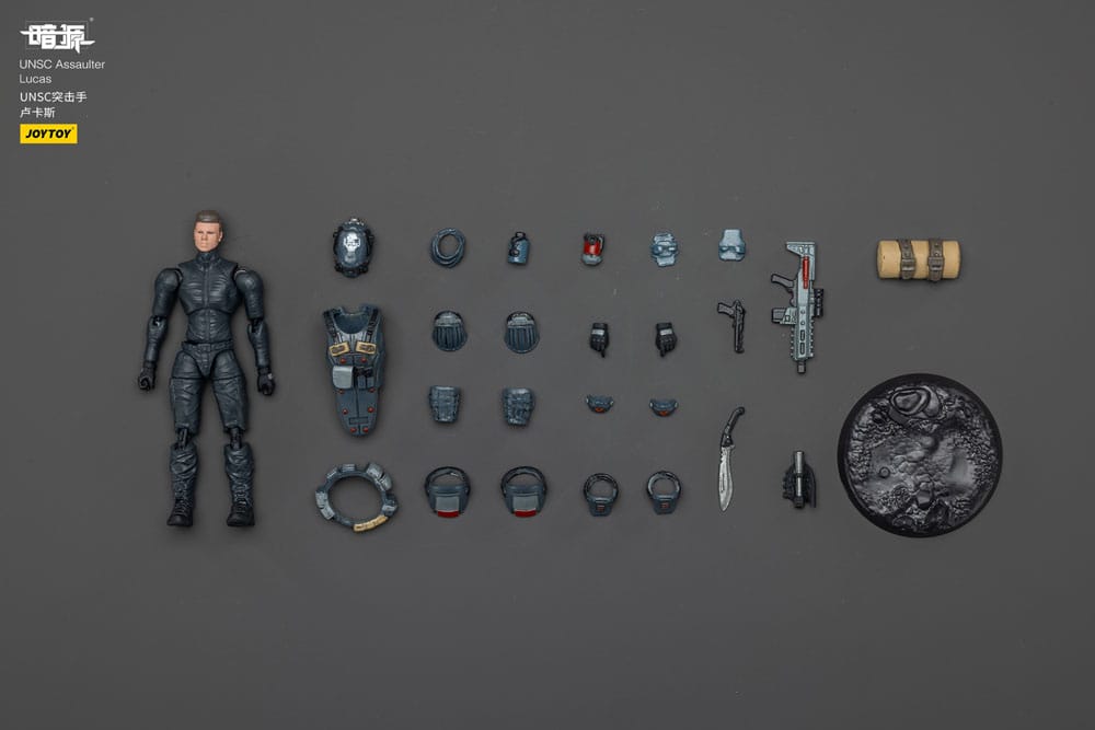 UNSC Dark Source Action Figure Assaulter Lucas 7 cm