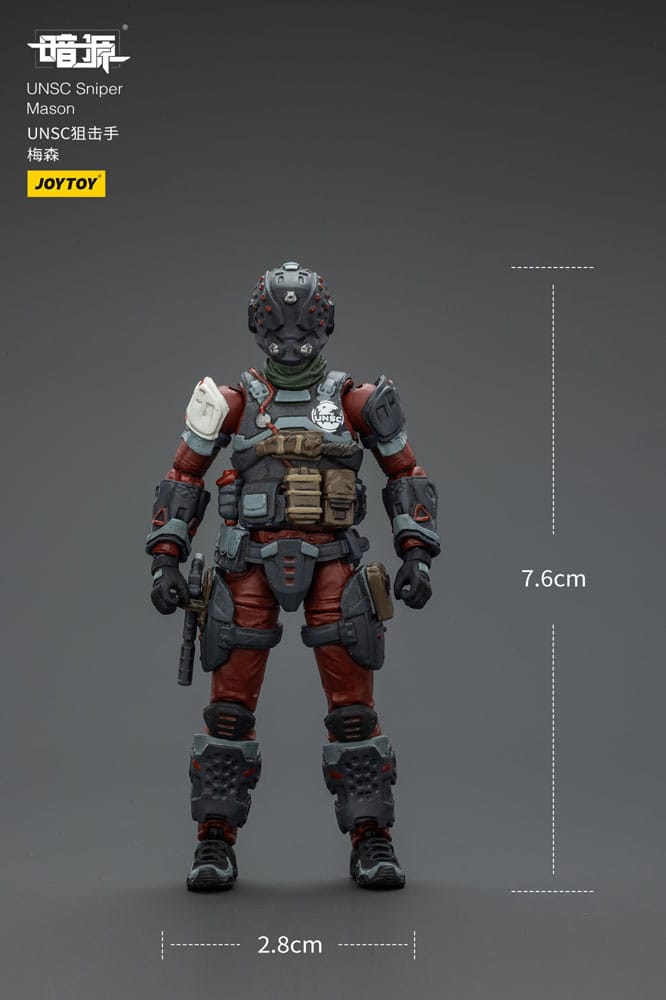 UNSC Dark Source Action Figure Sniper Mason 7 cm
