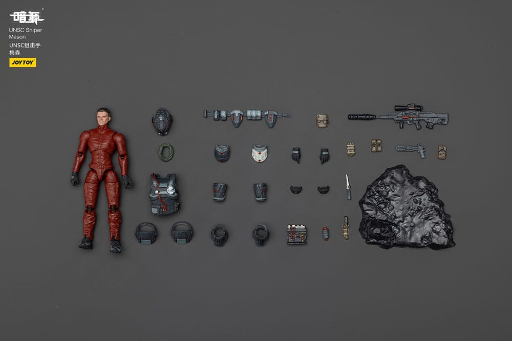 UNSC Dark Source Action Figure Sniper Mason 7 cm