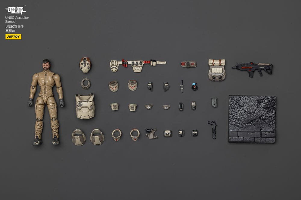 UNSC Dark Source Action Figure Assaulter Samuel 7 cm