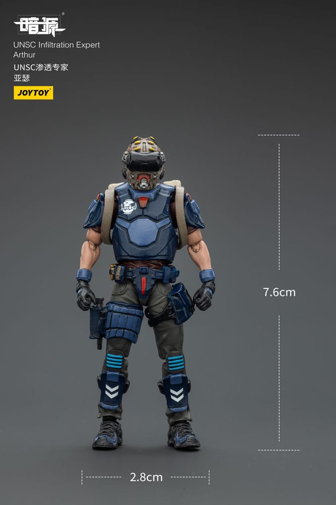 UNSC Dark Source Action Figure Infiltration Expert Arthur 7 cm