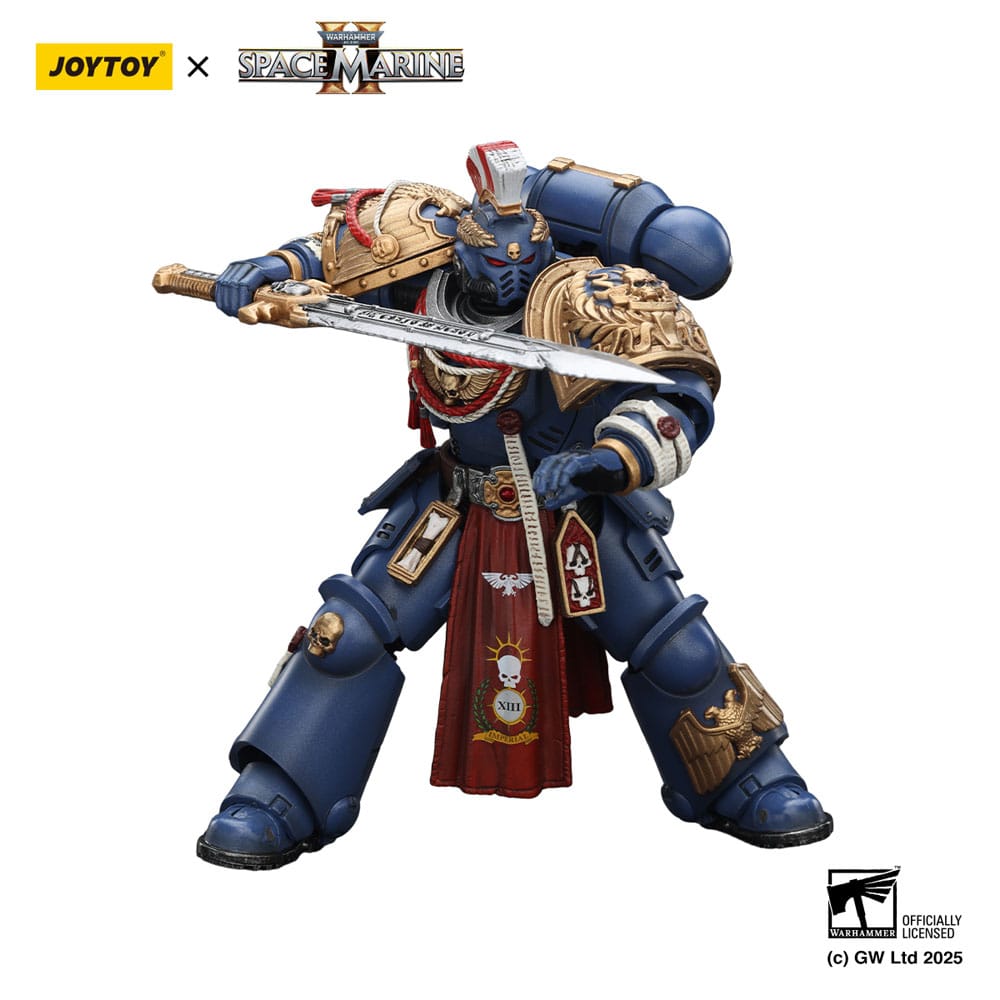 Warhammer 40,000: Space Marine 2 Action Figure Ultramarines Relic Primus Armourwith Plasma Pistol and Combat Blade 13 cm