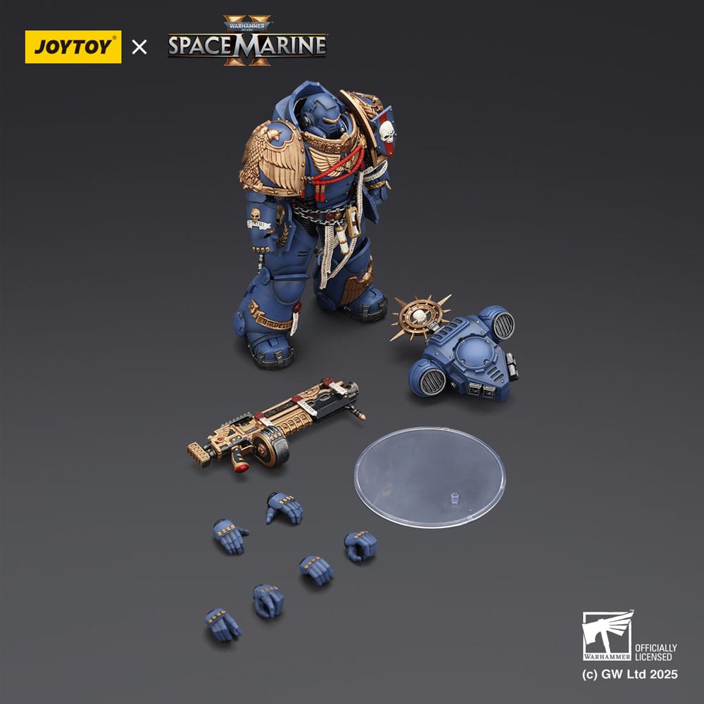 Warhammer 40,000: Space Marine 2 Action Figure Ultramarines Heavy Relic Primus Armor with Heavy Relic Bolt Rifle 13 cm