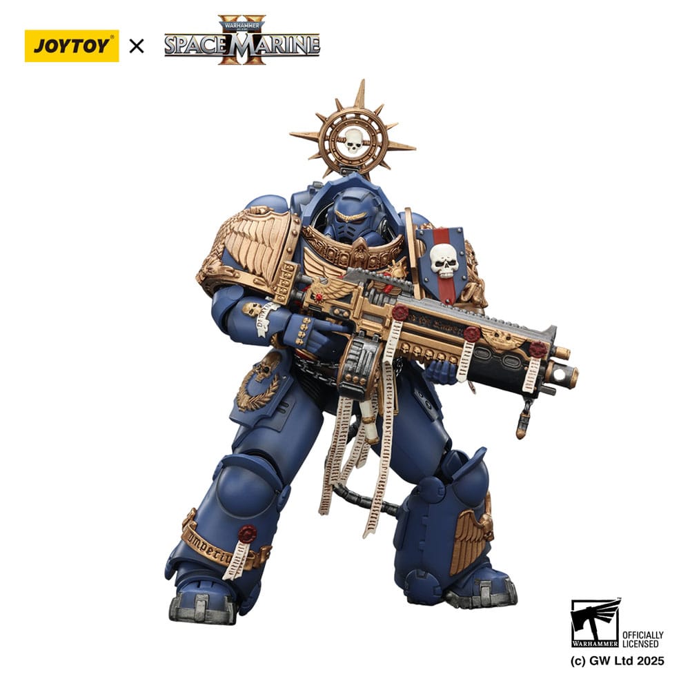 Warhammer 40,000: Space Marine 2 Action Figure Ultramarines Heavy Relic Primus Armor with Heavy Relic Bolt Rifle 13 cm
