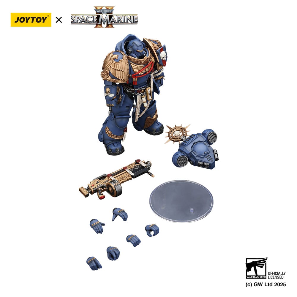 Warhammer 40,000: Space Marine 2 Action Figure Ultramarines Heavy Relic Primus Armor with Heavy Relic Bolt Rifle 13 cm