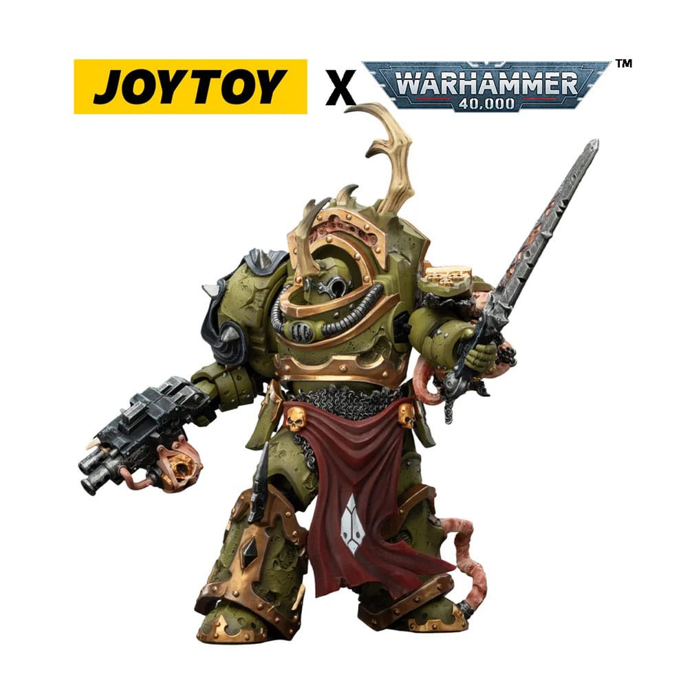Warhammer 40,000 Action Figure Death Guard Blightlord Terminator 3 with Combi-bolter and Bubotic Blade 14 cm