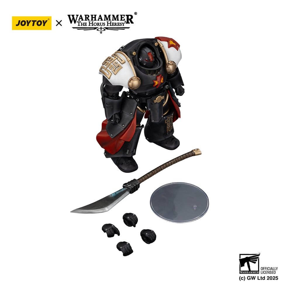 Warhammer The Horus Heresy Action Figure White Scars Ebon Keshig Terminator 2 with Power Glaive 13 cm