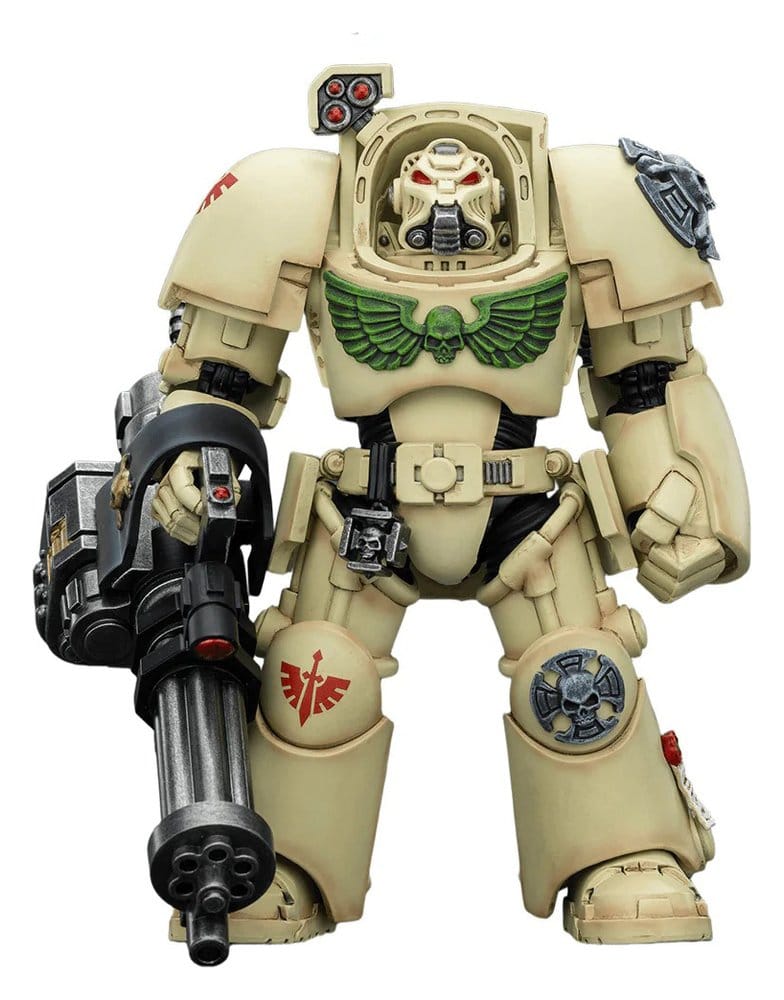 Warhammer 40,000 Action Figure Dark Angels Deathwing Terminator 3 with Power Fist and Assault Cannon 14 cm