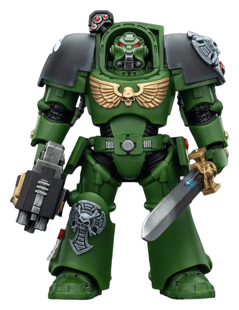 Warhammer 40,000 Action Figure Salamanders Terminator 1 with Power Sword and Storm Bolter 14 cm