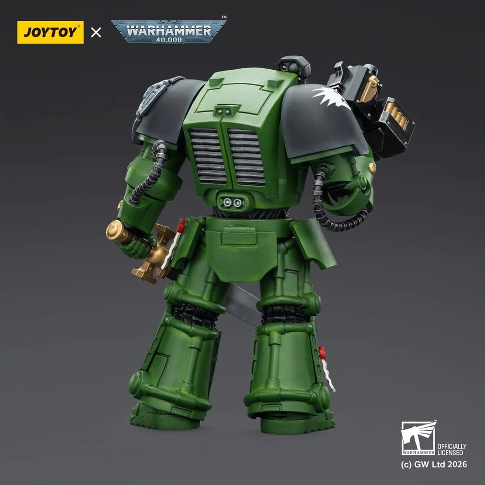 Warhammer 40,000 Action Figure Salamanders Terminator 1 with Power Sword and Storm Bolter 14 cm