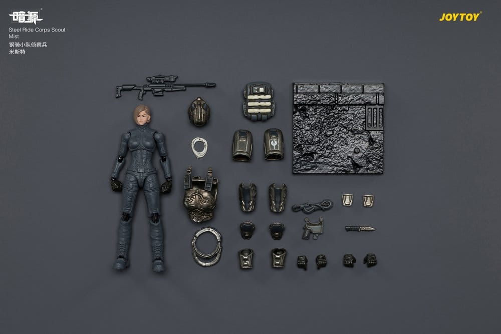 Dark Source Steel Ride Corps Action Figure Scout Mist 8 cm