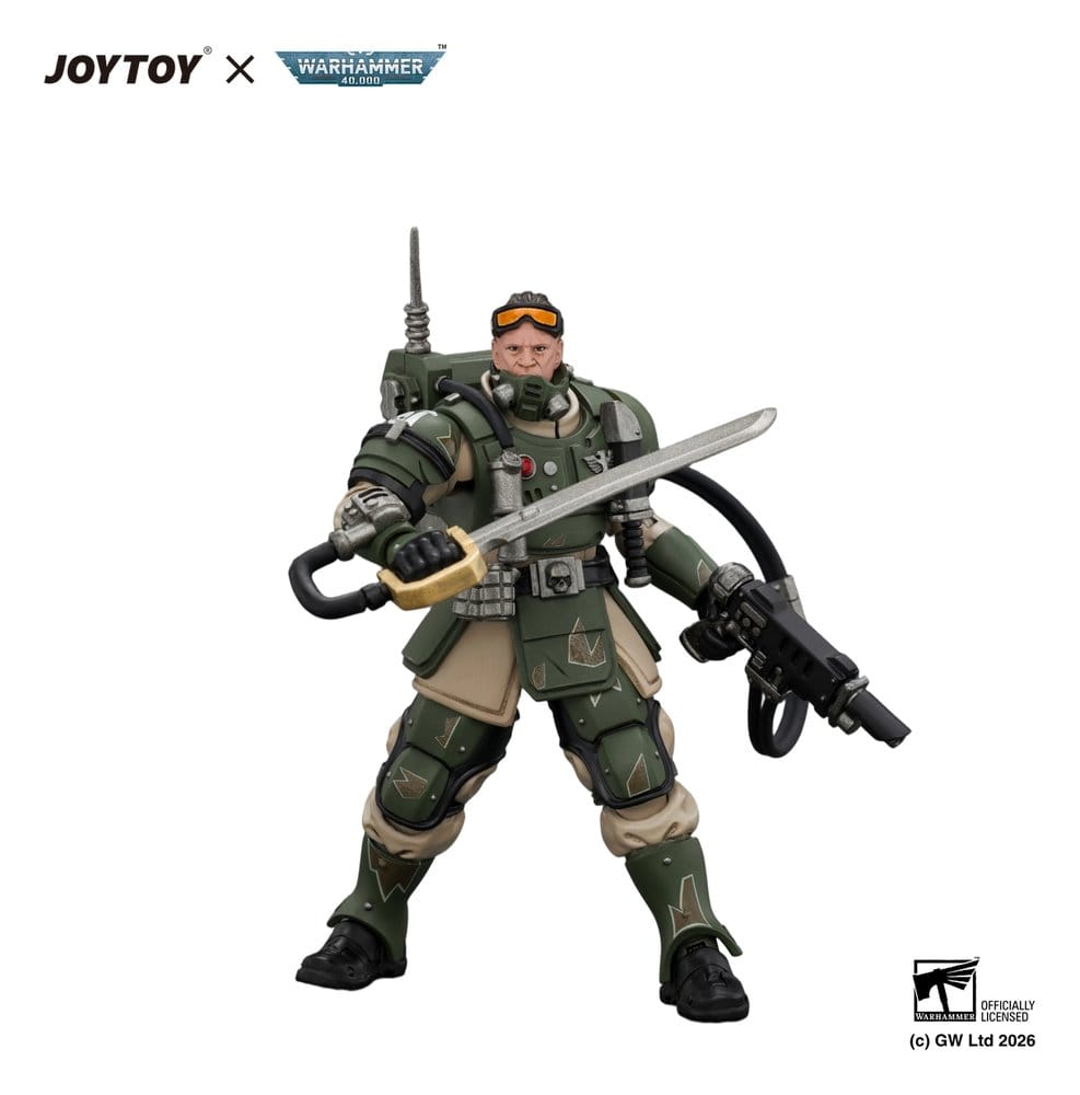 Warhammer Action Figure Astra Militarum Kasrkin 7 with Hot-shot Laspistol and Power Sword