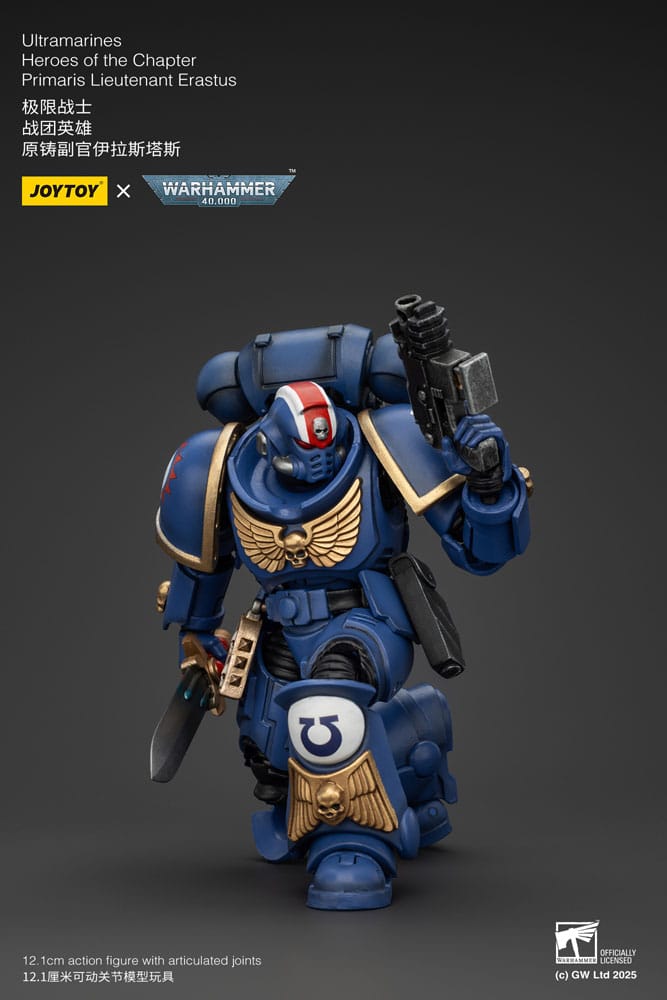 Warhammer 40k Action Figure 1/18 Ultramarines Heroes of the Primaris Chapter Lieutenant Erastus 20 cm
