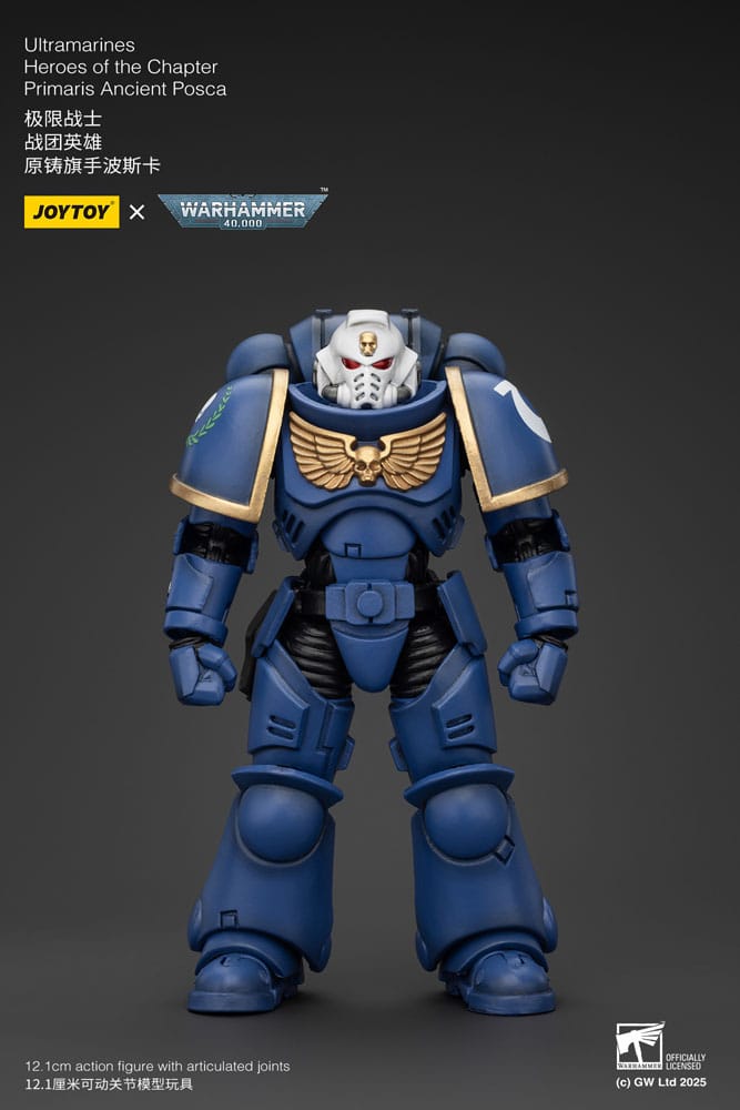 Warhammer 40k Action Figure 1/18 Ultramarines Heroes of the Chapter Primaris Ancient Posca 20 cm