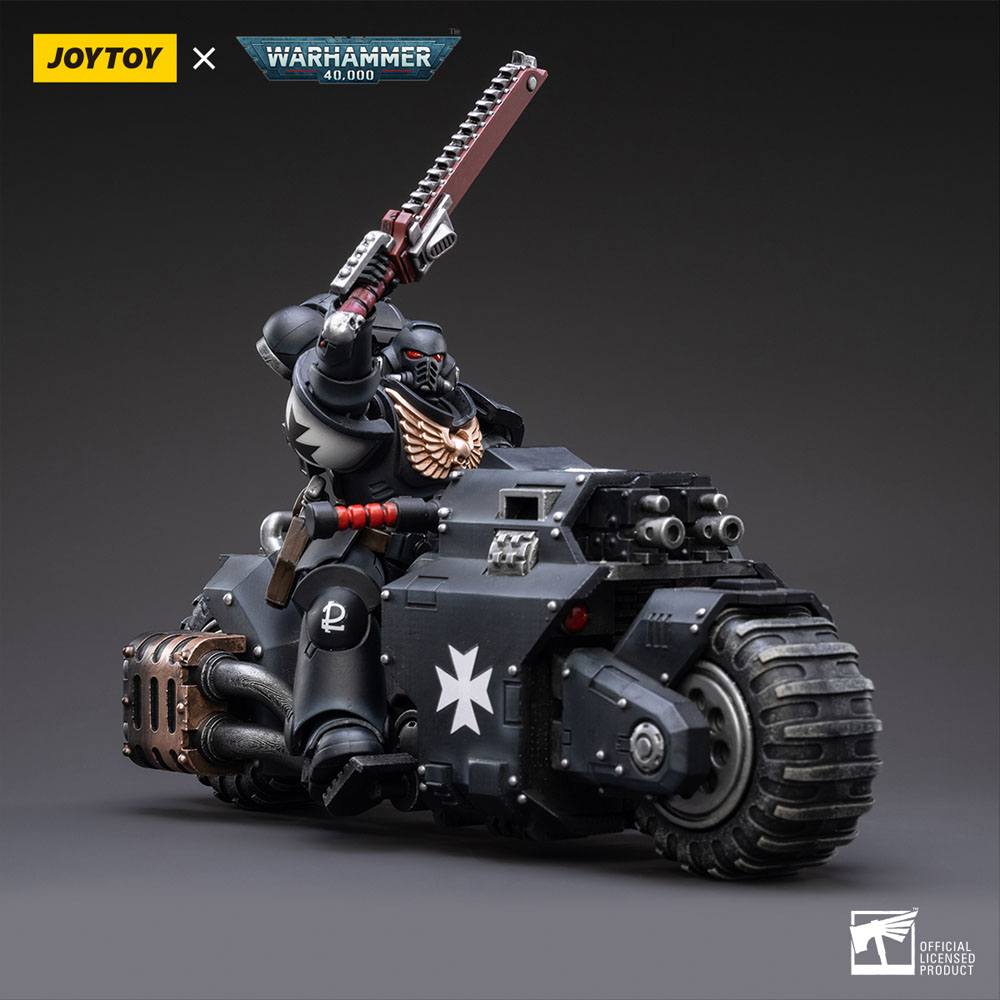 Warhammer 40k Veicolo 1/18 Templari Neri Moto Outrider 22 cm