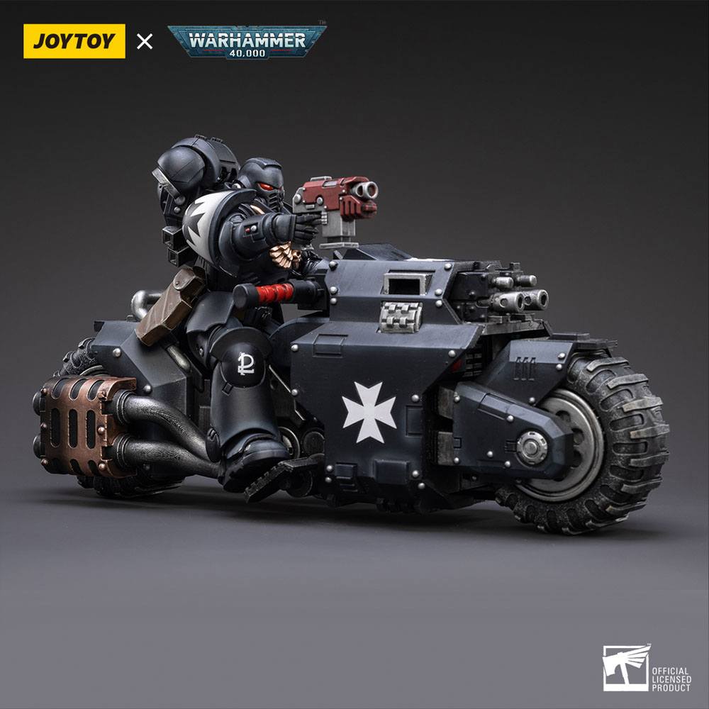Warhammer 40k Veicolo 1/18 Templari Neri Moto Outrider 22 cm