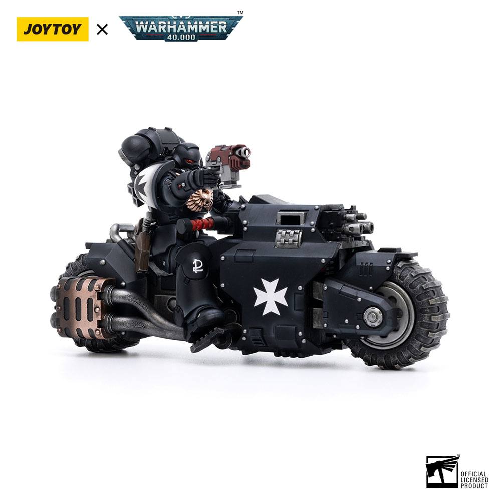 Warhammer 40k Veicolo 1/18 Templari Neri Moto Outrider 22 cm