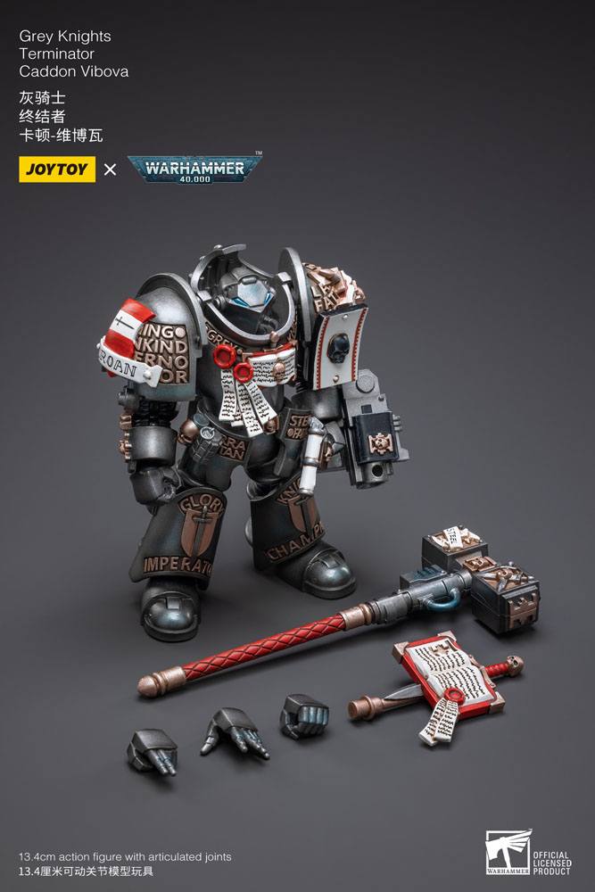 Warhammer 40k Action Figure 1/18 Gray Knights Terminator Caddon Vibova 13 cm