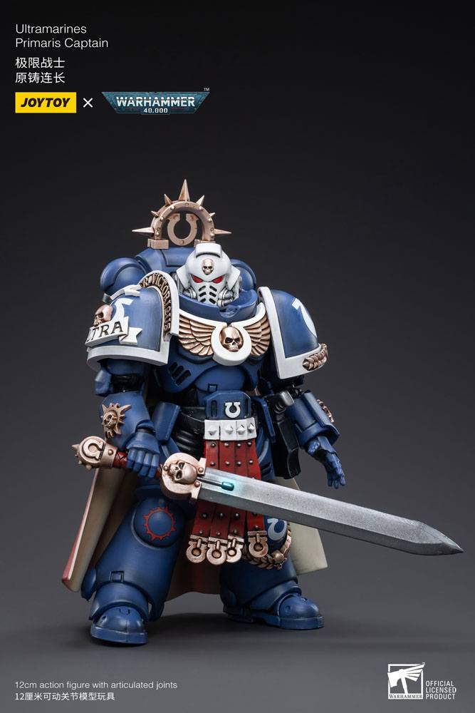 Warhammer 40k Action Figure 1/18 Ultramarines Primaris Captain 12 cm