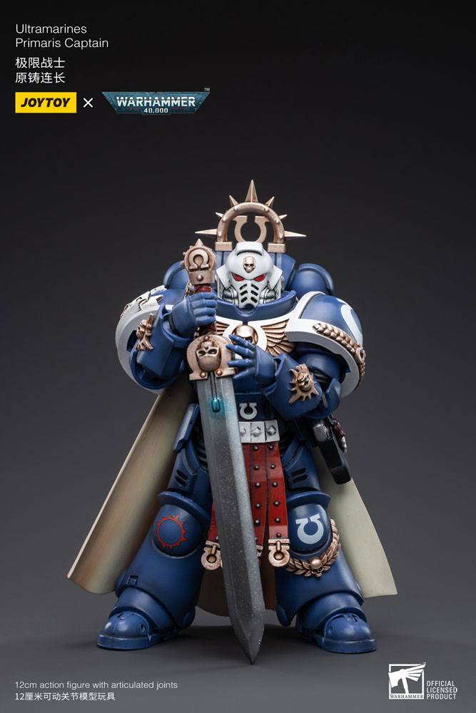 Warhammer 40k Action Figure 1/18 Ultramarines Primaris Captain 12 cm