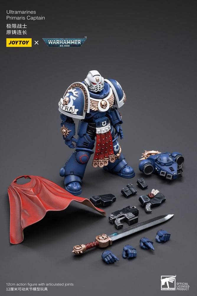 Warhammer 40k Action Figure 1/18 Ultramarines Primaris Captain 12 cm