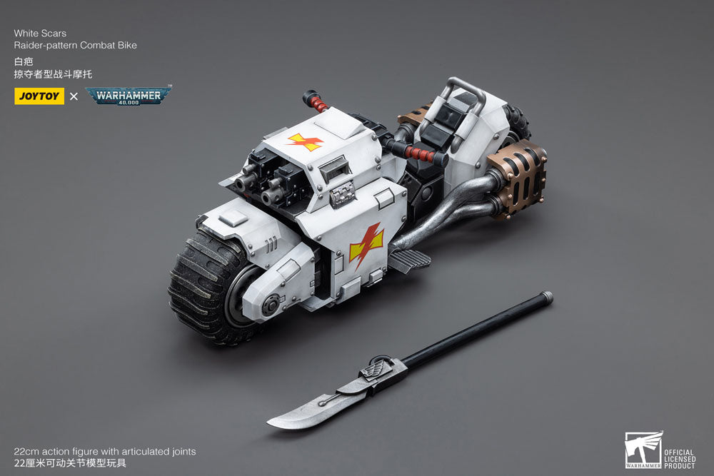 Warhammer 40k Vehicle 1/18 White Scars Raider-pattern Combat Bike 22 cm