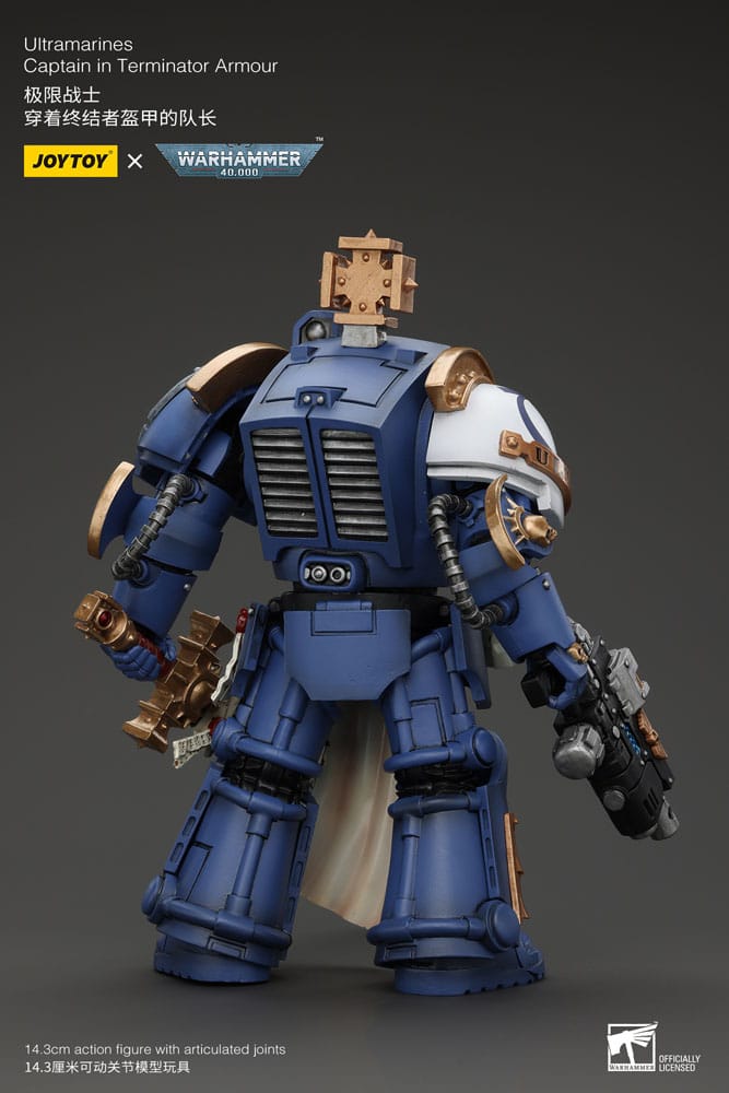 Action figure Warhammer 40k 1/18 Capitano Ultramarines in armatura Terminator 14 cm
