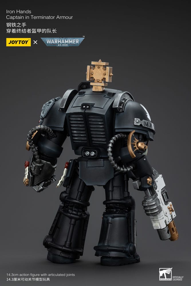 Action figure Warhammer 40k 1/18 Capitano Mani di Ferro in armatura Terminator 14 cm