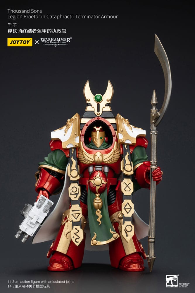 Warhammer The Horus Heresy Action Figure 1/18 Thousand Sons Legion Praetor in Cataphractii Terminator Armor 12 cm