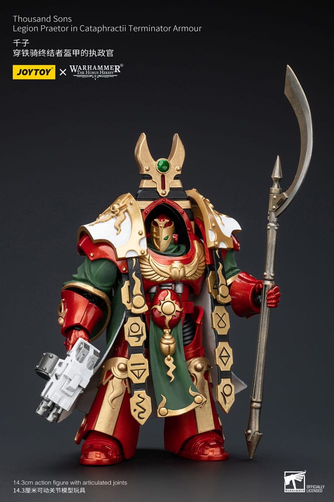 Warhammer The Horus Heresy Action Figure 1/18 Thousand Sons Legion Praetor in Cataphractii Terminator Armor 12 cm