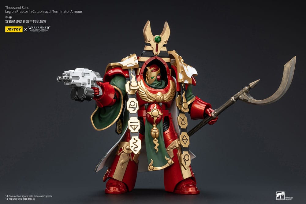 Warhammer The Horus Heresy Action Figure 1/18 Thousand Sons Legion Praetor in Cataphractii Terminator Armor 12 cm