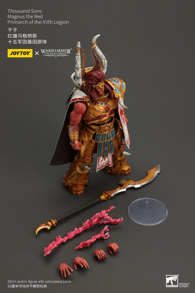Warhammer The Horus Heresy Action Figure 1/18 Mille figli Magnus il Primarca Rosso della XV Legione 12 cm