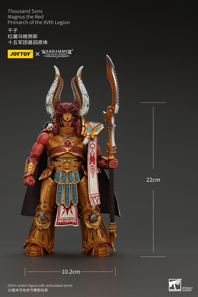 Warhammer The Horus Heresy Action Figure 1/18 Mille figli Magnus il Primarca Rosso della XV Legione 12 cm