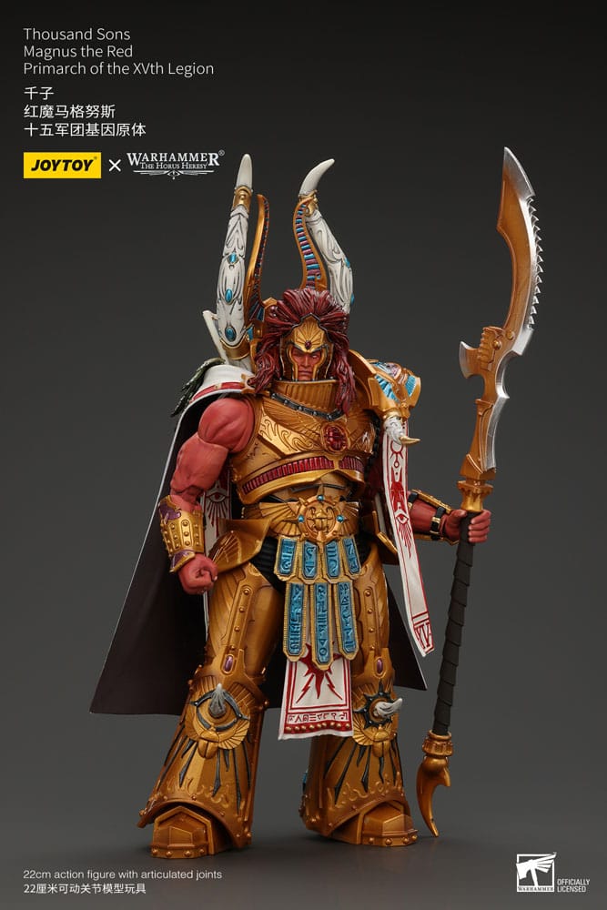 Warhammer The Horus Heresy Action Figure 1/18 Mille figli Magnus il Primarca Rosso della XV Legione 12 cm
