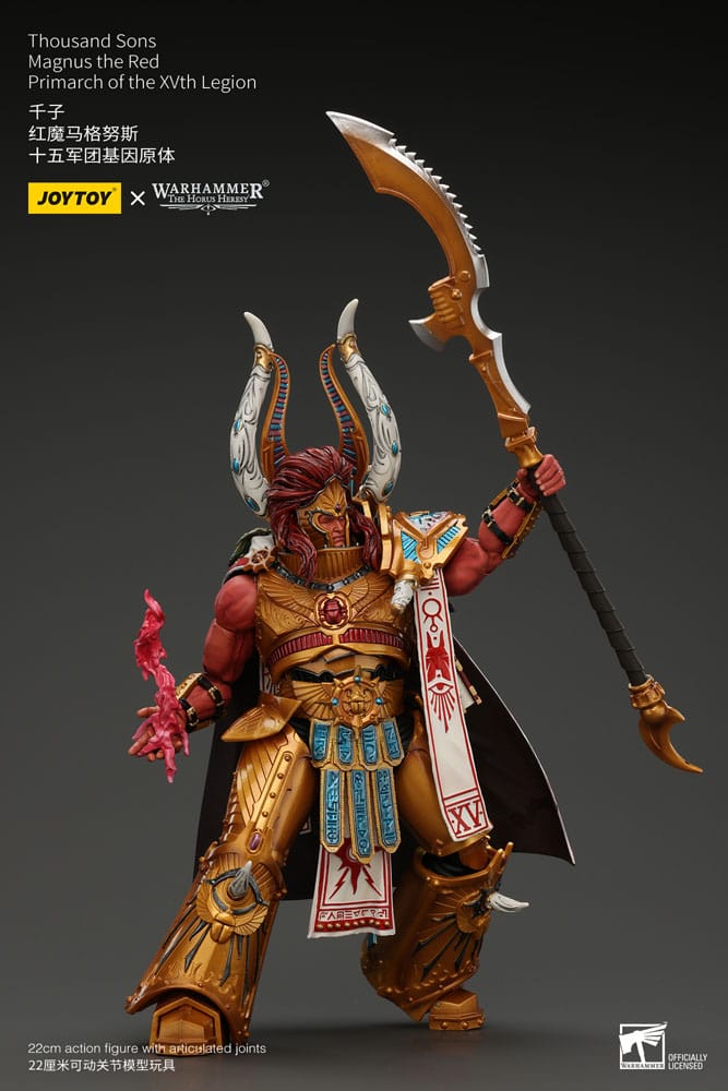 Warhammer The Horus Heresy Action Figure 1/18 Mille figli Magnus il Primarca Rosso della XV Legione 12 cm