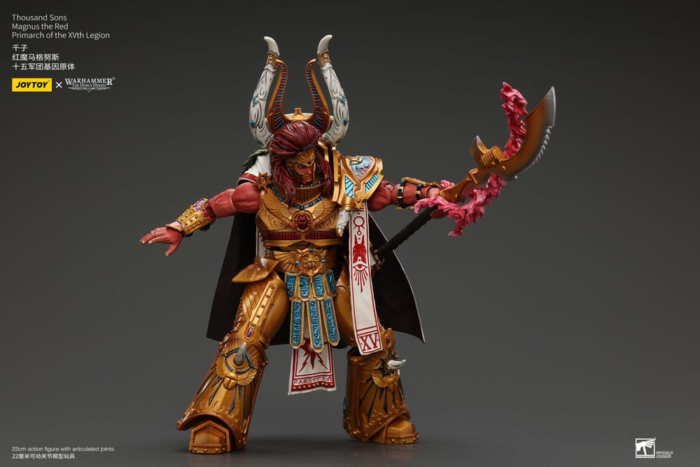 Warhammer The Horus Heresy Action Figure 1/18 Mille figli Magnus il Primarca Rosso della XV Legione 12 cm
