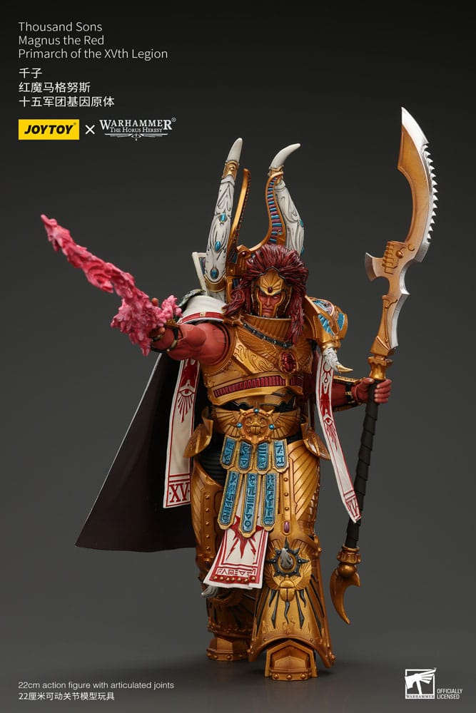 Warhammer The Horus Heresy Action Figure 1/18 Mille figli Magnus il Primarca Rosso della XV Legione 12 cm